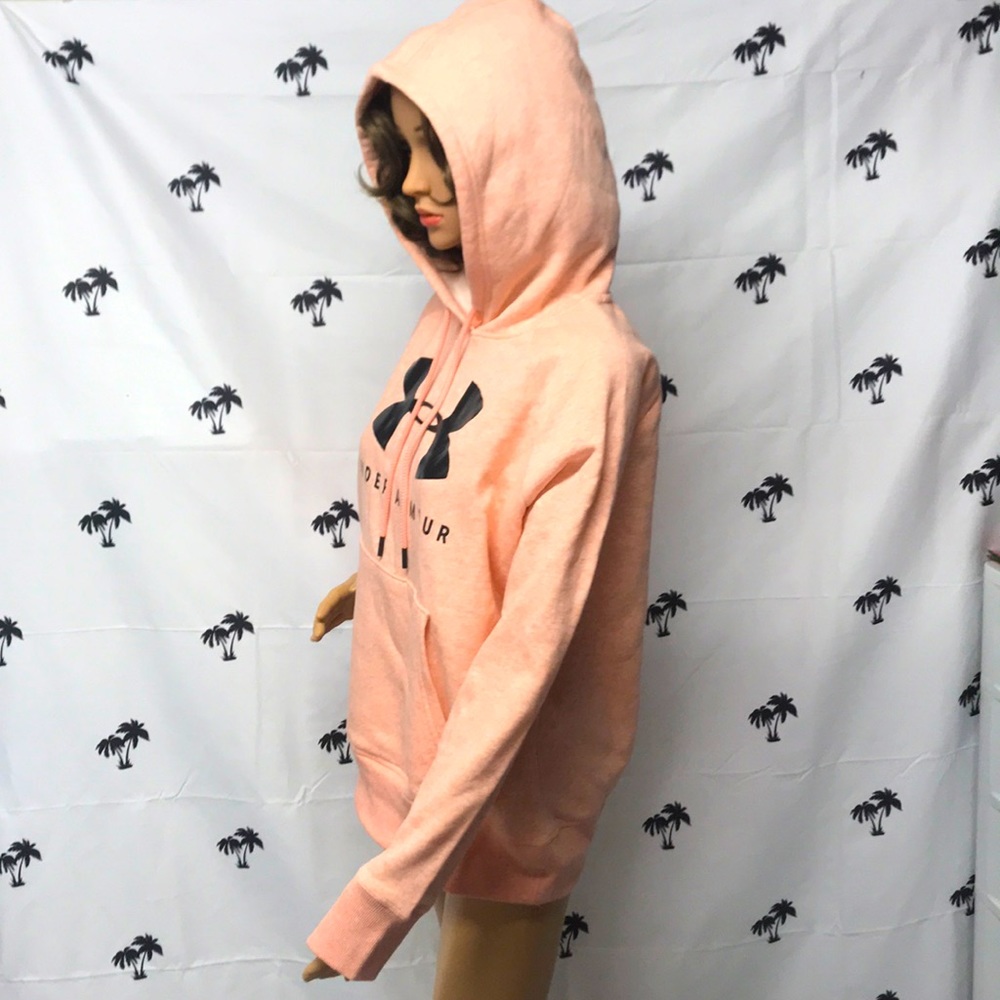 Brand New Under Armour Peach Hooded Sweatshirt - Picture 7 of 12